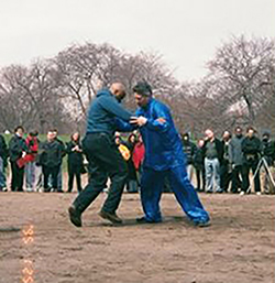 Push Hands Demo Push Hands Demo at Tai Chi Day in Central Park NYC