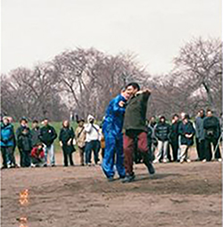 Push Hands Demo Push Hands Demo at Tai Chi Day in Central Park NYC